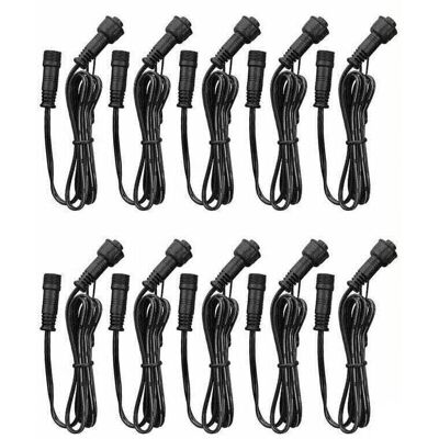 OEM Cable De Extensión Para Focos Led Empotrables, Resistente Al Agua Ip67, 1 M / 3,3 Pies, 2 Pines, Con Conectores Macho Y Hembra (paquete De 10) -crezuo OEM Cable De Extensión Para Focos Led Empotrables, Resistente Al Agua Ip67, 1 M / 3,3 Pies, 2 Pines, Con Conectores Macho Y Hembra (paquete De 10) -crezuo