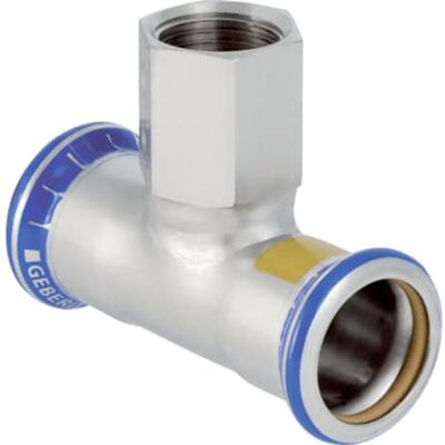 Geberit Mapress Acero Inoxidable Te Con Rosca Interior (gas), Dn 40 / 20 / 40, Dø 42 Mm, 34126 Geberit Mapress Acero Inoxidable Te Con Rosca Interior (gas), Dn 40 / 20 / 40, Dø 42 Mm, 34126