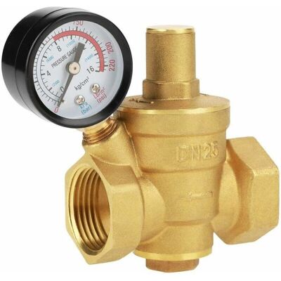 OEM Regulador De Presión, Dn25, Ajustable, De Latón, Regulador Reductor De Presión De Agua Duradero + Canal Métrico (1,6 Mpa) OEM Regulador De Presión, Dn25, Ajustable, De Latón, Regulador Reductor De Presión De Agua Duradero + Canal Métrico (1,6 Mpa)
