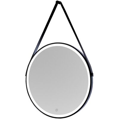 Bernstein - Espejo De Baño Suspendido Redondo Iluminado Led Con Función De Calefacción Antivaho Y Luz Regulable - Diámetro 60cm - 2805 Bernstein - Espejo De Baño Suspendido Redondo Iluminado Led Con Función De Calefacción Antivaho Y Luz Regulable - Diámetro 60cm - 2805