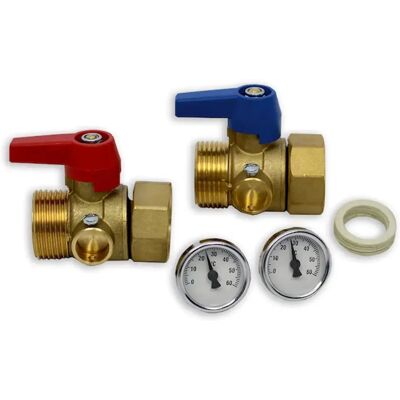 Roth Grifo De Bola 1" Ig Con Termómetro, 1150008821 Roth Grifo De Bola 1" Ig Con Termómetro, 1150008821