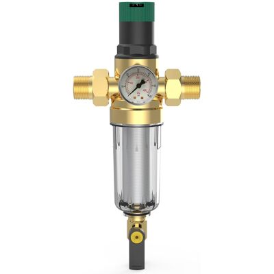 OEM Reductor De Presión De Latón De 3/4 De Pulgada Dn 20, Regulador De Presión De Agua Reutilizable Con Filtro Autolimpiante Y Manómetro. OEM Reductor De Presión De Latón De 3/4 De Pulgada Dn 20, Regulador De Presión De Agua Reutilizable Con Filtro Autolimpiante Y Manómetro.