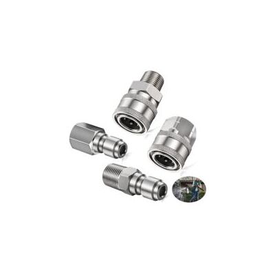OEM Conectores De Alta Presión De 1/4 De Pulgada Con Rosca Interna Npt – 4 Piezas, Color Plata - Crezuo OEM Conectores De Alta Presión De 1/4 De Pulgada Con Rosca Interna Npt – 4 Piezas, Color Plata - Crezuo