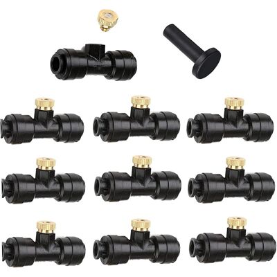 OEM 10 Boquillas De Latón De Baja Presión Con Tapón De Asiento Rápido De 1/4" Para Sistema De Pulverización. OEM 10 Boquillas De Latón De Baja Presión Con Tapón De Asiento Rápido De 1/4" Para Sistema De Pulverización.