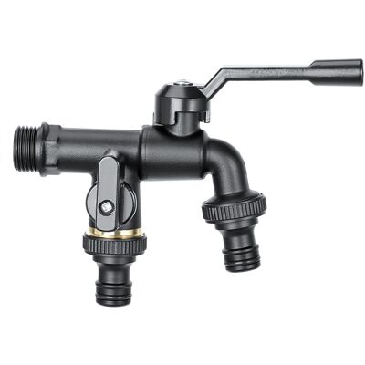 OEM Grifo De Jardín Exterior Con Doble Salida, Desviador De Manguera De 1/2 Pulgada Y Dos Desviadores De 3/4 De Pulgada, Resistente A La Corrosión Y A Las Heladas. OEM Grifo De Jardín Exterior Con Doble Salida, Desviador De Manguera De 1/2 Pulgada Y Dos Desviadores De 3/4 De Pulgada, Resistente A La Corrosión Y A Las Heladas.