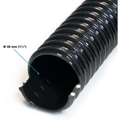 HELLOSHOP26 Manguera De Succión En Espiral De 5 M 38 Mm (1 1/2) De Diámetro Negra Para Estanques Koi 160001593 HELLOSHOP26 Manguera De Succión En Espiral De 5 M 38 Mm (1 1/2) De Diámetro Negra Para Estanques Koi 160001593