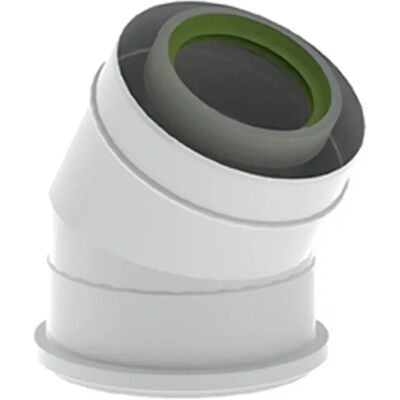 Remeha Codo De 30 Grd Aw, Concéntrico, Dn 80/125, 7648004 Remeha Codo De 30 Grd Aw, Concéntrico, Dn 80/125, 7648004