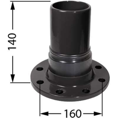 Kessel-adaptador De Conexión - Manguito De Brida Dn 80, Tuberías De Impulsión Pe, 28067 Kessel-adaptador De Conexión - Manguito De Brida Dn 80, Tuberías De Impulsión Pe, 28067