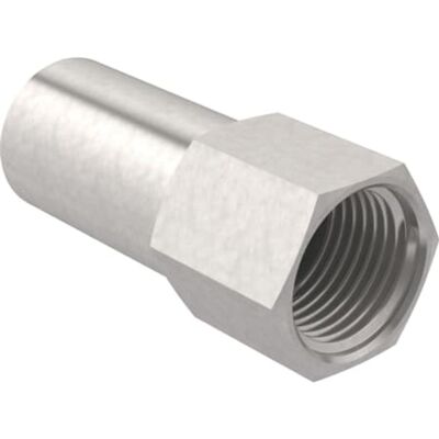 Geberit Mapress Acero Inoxidable Transición Con Rosca Hembra Y Extremo De Inserción, Dn 65 / 15, 33860 Geberit Mapress Acero Inoxidable Transición Con Rosca Hembra Y Extremo De Inserción, Dn 65 / 15, 33860