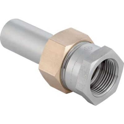 Geberit Mapress Acero Inoxidable Racor De Transición Con Rosca Hembra Y Extremo De Inserción, Dn 32, 35387 Geberit Mapress Acero Inoxidable Racor De Transición Con Rosca Hembra Y Extremo De Inserción, Dn 32, 35387