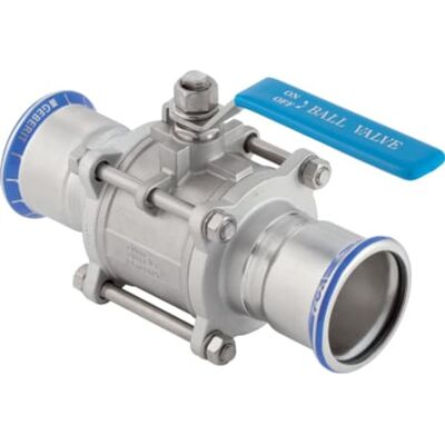 Geberit Mapress Acero Inoxidable Válvula De Bola Con Palanca De Accionamiento, Embridada, Dn 15, 92101 Geberit Mapress Acero Inoxidable Válvula De Bola Con Palanca De Accionamiento, Embridada, Dn 15, 92101
