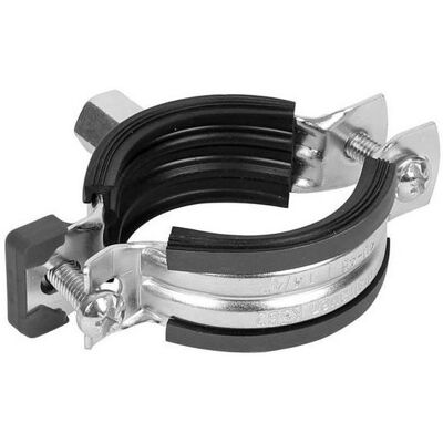 Walraven - Abrazadera de tubo - Acero galvanizado, reducción de ruido - 54-58mm Walraven - Abrazadera de tubo - Acero galvanizado, reducción de ruido - 54-58mm