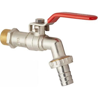 OEM Válvula De Bola Con Conexión De Boquilla - Rosca De 1/2" (15x21) De Diámetro - Conexión De Boquilla De 3/4" (20x27) De Diámetro - Manija De Acero Inoxidable OEM Válvula De Bola Con Conexión De Boquilla - Rosca De 1/2" (15x21) De Diámetro - Conexión De Boquilla De 3/4" (20x27) De Diámetro - Manija De Acero Inoxidable