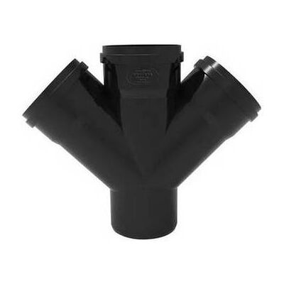 NICOLL Derivazione Tripla Phono Black 45° Mf Misura: Diam. 100/50/50 NICOLL Derivazione Tripla Phono Black 45° Mf Misura: Diam. 100/50/50