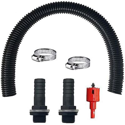 OEM Kit De Conexión Para Depósito De Agua De Lluvia Que Incluye 2 Tomas Para Manguera Y Una Manguera De Conexión De 50 Cm Y 25 Mm Con Tuerca De Seguridad, Para Barriles De Agua. OEM Kit De Conexión Para Depósito De Agua De Lluvia Que Incluye 2 Tomas Para Manguera Y Una Manguera De Conexión De 50 Cm Y 25 Mm Con Tuerca De Seguridad, Para Barriles De Agua.