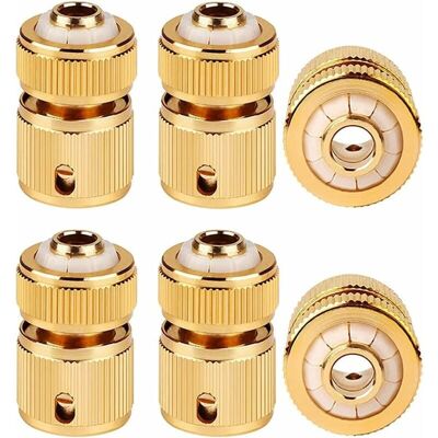 OEM Conector De Manguera De Jardín De Latón De Conexión Rápida De 1/2' Para Manguera De Agua, Dispositivo De Paso De Agua Guazhuni (6 Unidades) OEM Conector De Manguera De Jardín De Latón De Conexión Rápida De 1/2' Para Manguera De Agua, Dispositivo De Paso De Agua Guazhuni (6 Unidades)