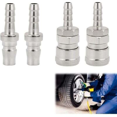 OEM Kit De 4 Piezas De Acoplamiento Rápido Para Aire, Kit Para Compresor Neumático, Boquilla Neumática, Acoplador Neumático De Conexión Rápida De 8 Mm, Conector Macho Y Hembra Para Manguera De Aire -crezu OEM Kit De 4 Piezas De Acoplamiento Rápido Para Aire, Kit Para Compresor Neumático, Boquilla Neumática, Acoplador Neumático De Conexión Rápida De 8 Mm, Conector Macho Y Hembra Para Manguera De Aire -crezu