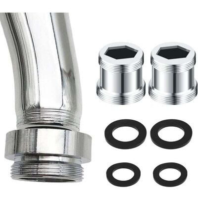 OEM 2 Adaptadores Universales Para Grifo, Conectores De Aireador De Latón Con Rosca Macho Y 4 Arandelas Para Grifos De Cocina, Baño Y Jardín (m20-m22) - Crezuo OEM 2 Adaptadores Universales Para Grifo, Conectores De Aireador De Latón Con Rosca Macho Y 4 Arandelas Para Grifos De Cocina, Baño Y Jardín (m20-m22) - Crezuo
