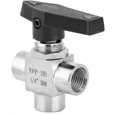 OEM Válvulas De Bola De 3 Vías, Válvula Neumática De Alta Presión Bspp, Válvula De Rosca Hembra De Acero Inoxidable Para Control De Flujo En Tuberías De Agua (1/4") -crezuo OEM Válvulas De Bola De 3 Vías, Válvula Neumática De Alta Presión Bspp, Válvula De Rosca Hembra De Acero Inoxidable Para Control De Flujo En Tuberías De Agua (1/4") -crezuo
