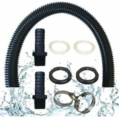 DPZO Tubo De Conexión Para Depósitos De Recogida De Agua De Lluvia, Incluye 2 Conectores De Tubo Con Tuercas De Seguridad – Kit De Conexión Para Barril De Lluvia (50 Cm) – Rapanda DPZO Tubo De Conexión Para Depósitos De Recogida De Agua De Lluvia, Incluye 2 Conectores De Tubo Con Tuercas De Seguridad – Kit De Conexión Para Barril De Lluvia (50 Cm) – Rapanda