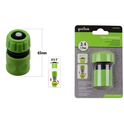 TRADE SHOP TRAESIO Trade Shop - Connettore Con Innesto Rapido Con Acquastop Per Tubo Da 3/4″ 1.9cm 65mm 90021 - TRADE SHOP TRAESIO Trade Shop - Connettore Con Innesto Rapido Con Acquastop Per Tubo Da 3/4″ 1.9cm 65mm 90021 -