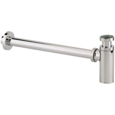 Sifón de lavabo cromado ajustable 50/120mm - salida a pared 300mm - Valentin Sifón de lavabo cromado ajustable 50/120mm - salida a pared 300mm - Valentin