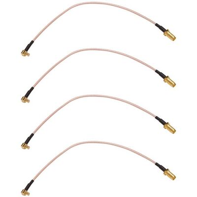 OEM Adaptador De Cable Rg316 De Baja Pérdida, Compatible Con 4 Conectores Mcx Macho A Sma Hembra, Longitud 21 Cm / 8,3 Pulgadas. OEM Adaptador De Cable Rg316 De Baja Pérdida, Compatible Con 4 Conectores Mcx Macho A Sma Hembra, Longitud 21 Cm / 8,3 Pulgadas.