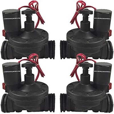 Pack 4 electroválvulas de riego 1'' 24V con regulador de caudal - Electroválvula de riego Pack 4 electroválvulas de riego 1'' 24V con regulador de caudal - Electroválvula de riego