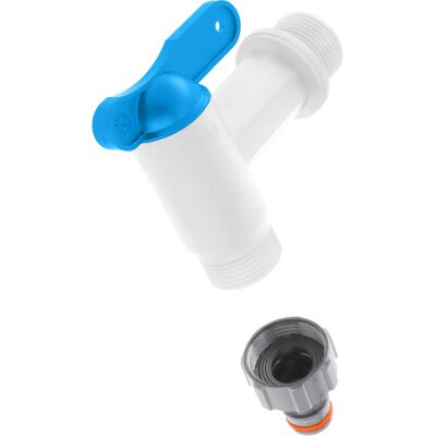 KADAX - Kit 3/4' Nipplo - Grifo - Válvula para cubo de lluvia KADAX - Kit 3/4' Nipplo - Grifo - Válvula para cubo de lluvia