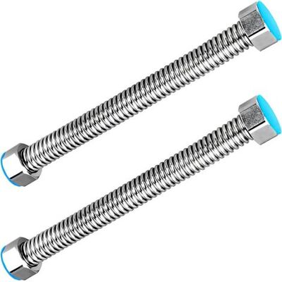 ENLENK 2 Unidades De Manguera De Drenaje Ondulada G1/2" X G1/2" De Acero Inoxidable, Para Calentador De Agua, Conector De Fontanería, Baño, Tubo De Agua Caliente, 10 Cm ENLENK 2 Unidades De Manguera De Drenaje Ondulada G1/2" X G1/2" De Acero Inoxidable, Para Calentador De Agua, Conector De Fontanería, Baño, Tubo De Agua Caliente, 10 Cm