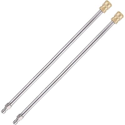 OEM Paquete De 2 Mangueras De Extensión Para Hidrolavadora, 33 Cm (13 Pulgadas), 276 Bar (4000 Psi), Lanza De Repuesto Para Hidrolavadoras, Pistolas Y Máquinas De Limpieza Con Conexión Rápida De 1/4". OEM Paquete De 2 Mangueras De Extensión Para Hidrolavadora, 33 Cm (13 Pulgadas), 276 Bar (4000 Psi), Lanza De Repuesto Para Hidrolavadoras, Pistolas Y Máquinas De Limpieza Con Conexión Rápida De 1/4".