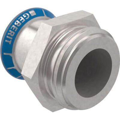 Geberit Mapress Acero Inoxidable Transición Con Rosca Macho G, Dn 32, 31735 Geberit Mapress Acero Inoxidable Transición Con Rosca Macho G, Dn 32, 31735
