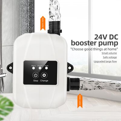 GRID COOL Bomba De Refuerzo Automática De 24 V Para Duchas Domésticas, Funcionamiento Silencioso, Con Recirculación De Agua. Potencia Máxima De 150 W, Altura De Elevación De 28 M (92 Pies). Ideal Para Aspersore GRID COOL Bomba De Refuerzo Automática De 24 V Para Duchas Domésticas, Funcionamiento Silencioso, Con Recirculación De Agua. Potencia Máxima De 150 W, Altura De Elevación De 28 M (92 Pies). Ideal Para Aspersore