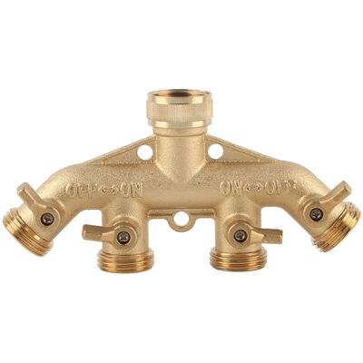 OEM Adaptador Divisor De Tubería De Latón De 4 Vías Para Conector De Válvula De Grifo De Agua Con Válvula De Bola OEM Adaptador Divisor De Tubería De Latón De 4 Vías Para Conector De Válvula De Grifo De Agua Con Válvula De Bola