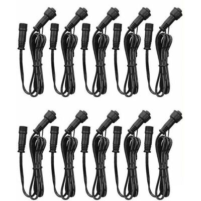 OEM Cable De Extensión, Paquete De 10 Unidades, Para Focos Led Empotrables, Resistente Al Agua Ip67, 1 M / 3,3 Pies, 2 Pines, Con Conectores Macho Y Hembra. OEM Cable De Extensión, Paquete De 10 Unidades, Para Focos Led Empotrables, Resistente Al Agua Ip67, 1 M / 3,3 Pies, 2 Pines, Con Conectores Macho Y Hembra.
