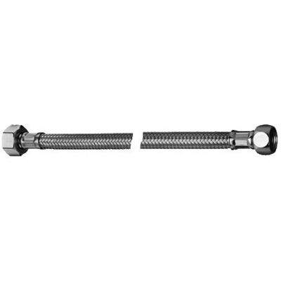 Manguera flexible de acero inoxidable Schell - G 1/2 y G 3/8 - 1000mm - Cromo Manguera flexible de acero inoxidable Schell - G 1/2 y G 3/8 - 1000mm - Cromo
