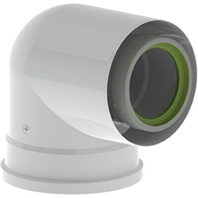 Remeha Codo De 90 Grd Aw, Concéntrico, Dn 80/125, 7648006 Remeha Codo De 90 Grd Aw, Concéntrico, Dn 80/125, 7648006