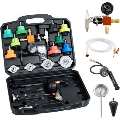 Vevor Juego De Manómetros De Refrigerante, 4 Adaptadores, Ajuste Universal, Comprobador De Presión Para Sistemas De Refrigeración De Automóviles, Bomba De Presión Y Llenado De Aleación De Aluminio Vevor Juego De Manómetros De Refrigerante, 4 Adaptadores, Ajuste Universal, Comprobador De Presión Para Sistemas De Refrigeración De Automóviles, Bomba De Presión Y Llenado De Aleación De Aluminio