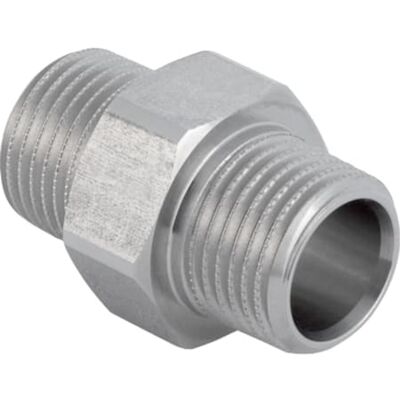 Geberit Mepla Transición Con Rosca Macho Mf 1/2" Y Rosca Macho, Acero Inoxidable, 632.005.00.1 Geberit Mepla Transición Con Rosca Macho Mf 1/2" Y Rosca Macho, Acero Inoxidable, 632.005.00.1