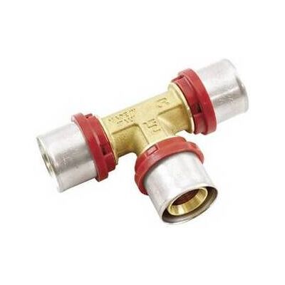TIEMME Raccordo Press A T Per Multistrato Misura: 50 X 32 X 50 TIEMME Raccordo Press A T Per Multistrato Misura: 50 X 32 X 50