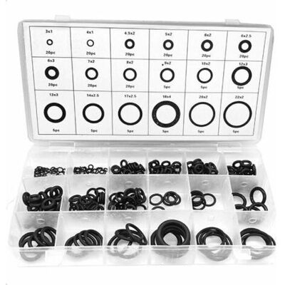 OEM Kit De 225 Juntas Tóricas – 18 Tamaños, Caucho De Nitrilo Butadieno – Resistente Al Aceite Y Al Calor – Para Aplicaciones De Fontanería Y Automoción OEM Kit De 225 Juntas Tóricas – 18 Tamaños, Caucho De Nitrilo Butadieno – Resistente Al Aceite Y Al Calor – Para Aplicaciones De Fontanería Y Automoción