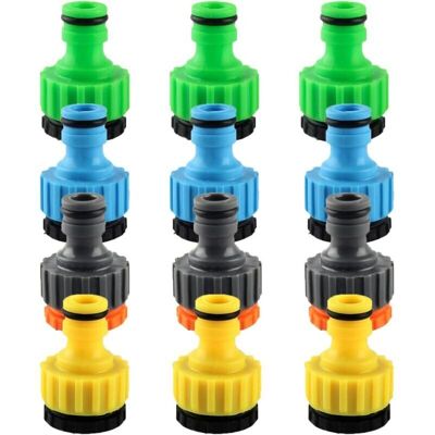 DPZO Adaptador Universal De Cocina De 12 Piezas, Conector De Manguera De Jardín De Plástico De 1/2" Y 3/4", Conector De Grifo De Manguera De Rosca DPZO Adaptador Universal De Cocina De 12 Piezas, Conector De Manguera De Jardín De Plástico De 1/2" Y 3/4", Conector De Grifo De Manguera De Rosca