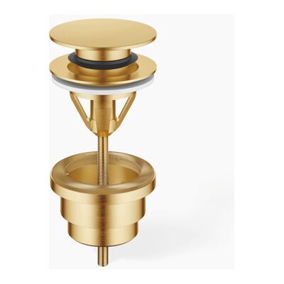 Juego de desagüe Dornbracht - Latón cepillado - Para lavabos con rebosadero Juego de desagüe Dornbracht - Latón cepillado - Para lavabos con rebosadero