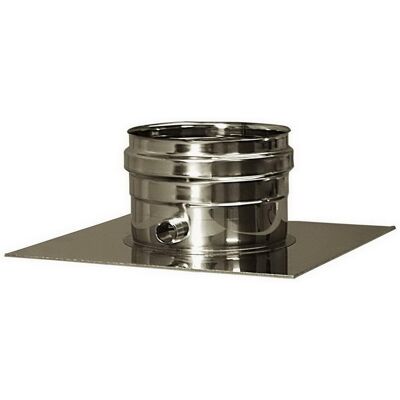 MBM Tubo De Humos De Pared Doble Aislado De Acero Inoxidable Con Placa De Drenaje Cerrada Dn 80/130 MBM Tubo De Humos De Pared Doble Aislado De Acero Inoxidable Con Placa De Drenaje Cerrada Dn 80/130