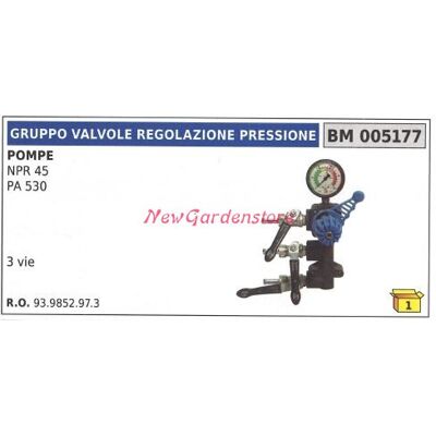 NEWGARDEN Conjunto De Válvula Limitadora De Presión Universal Para Bomba Bertolini Npr 20 005177 NEWGARDEN Conjunto De Válvula Limitadora De Presión Universal Para Bomba Bertolini Npr 20 005177
