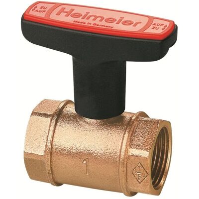 LE SANITAIRE Heimeier Grifo De Esfera Para Calefacción Globo H Rosca Interior, Dn 32, Bronce Rojo, 0600-05.000 LE SANITAIRE Heimeier Grifo De Esfera Para Calefacción Globo H Rosca Interior, Dn 32, Bronce Rojo, 0600-05.000