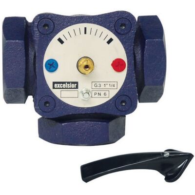 FERRARI SRL Válvula Desviadora De 3 Vías Con Sección Giratoria Interna Válvula Desviadora De 3 Vías 1"1/4 Rosca De Fundición FERRARI SRL Válvula Desviadora De 3 Vías Con Sección Giratoria Interna Válvula Desviadora De 3 Vías 1"1/4 Rosca De Fundición