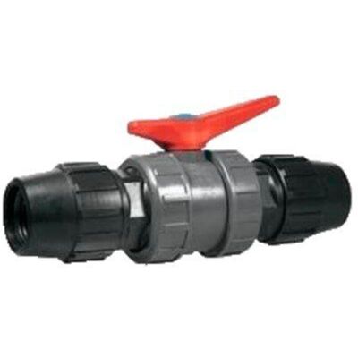 Jardin202 Válvula de bola PVC 90mm con acoples - Válvula Jardin202 Válvula de bola PVC 90mm con acoples - Válvula