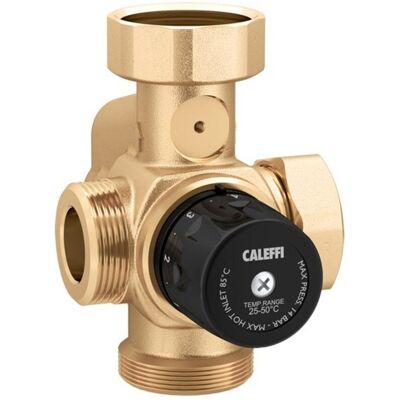 Caleffi - Válvula mezcladora termostática - Latón, 25-50°C Caleffi - Válvula mezcladora termostática - Latón, 25-50°C