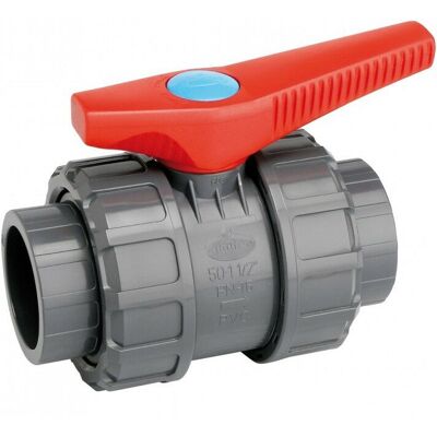 Válvula Esfera Hembra Pvc Jimten Medidas: 110 Mm Válvula Esfera Hembra Pvc Jimten Medidas: 110 Mm